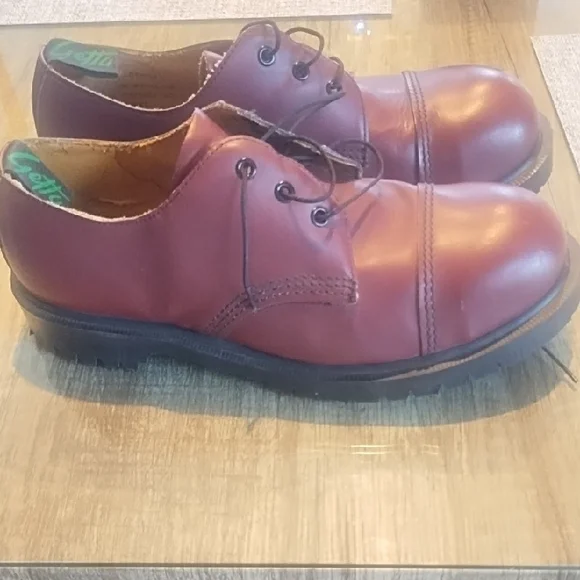 Dr. Martens Cherry Red Leather Derbys - Picture 11 of 11